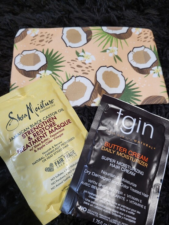 Shea Moisture Handbags - Cosmetic Pouch, Shea Moisture, And Butter Cream Moisture Bundle NWOT